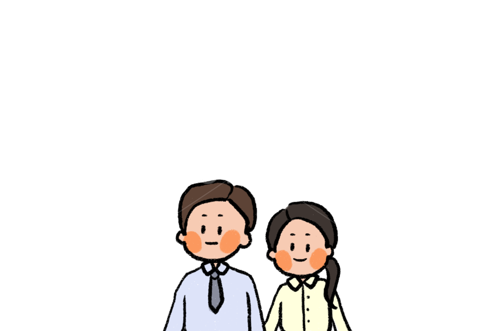 캐릭터,일러스트,스티커,사람,커플,직장인,화사원,누끼,remove background