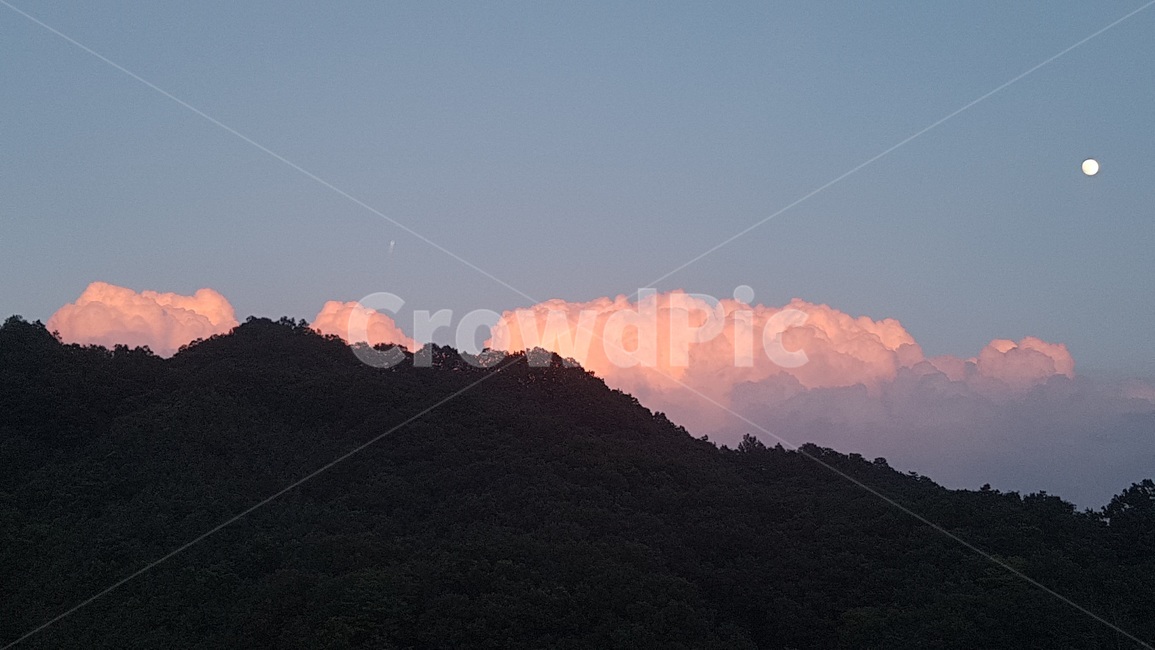 석양,산,하늘,구름,sky,자연,풍경,nature,landscape,outdoors,옥외