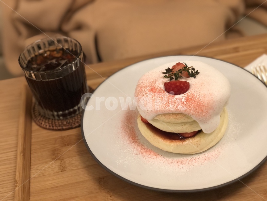 카페,수플레,팬케이크,디저트,커피