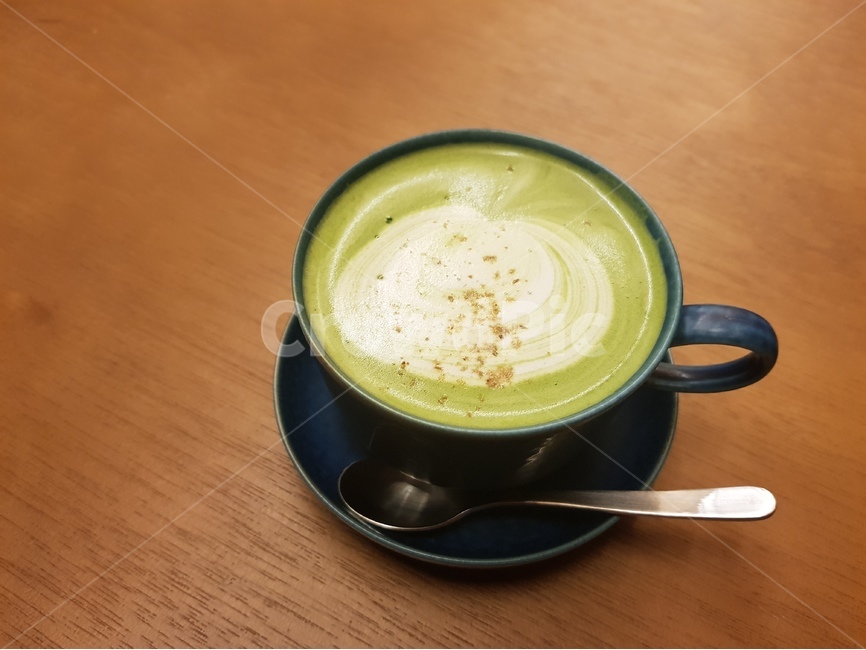 말차라떼,한잔,카페,스푼,사과,커피,카페,coffee,cafe