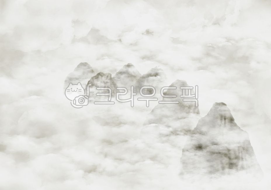 Color bleeding,embellishment,Smear effect,deco,paint,white background,sauce,cloud,mountain,Korean painting,sight,weather,India ink,Indian ink,decoration,brush,sky,handwork,hand drawing,landscape painting,watercolor background,ink painting,brush touch,kore