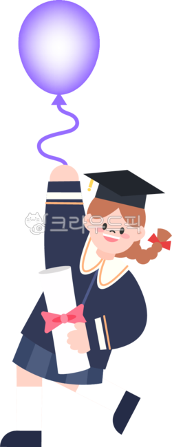 교육,졸업장,청소년,성장,행복,일러스트,학생,입시,졸업,학사모,고등학생,응원,교복,여학생,친구,축하,중학생,합격,졸업복,졸업증명서,진학,학위복,풍선