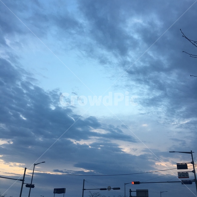 하늘,구름,감성,색감,퇴근,감성사진,밤하늘,자연,퇴근길,파랑,blue,cloud,sky
