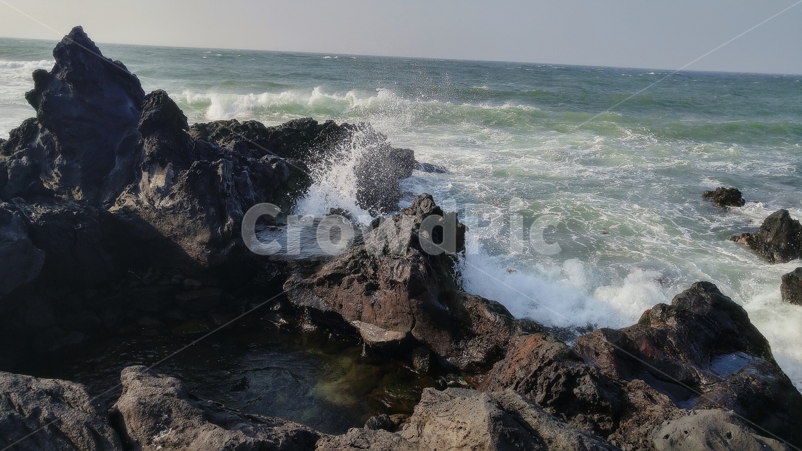 제주도,제주,풍경,여름,파도,바다