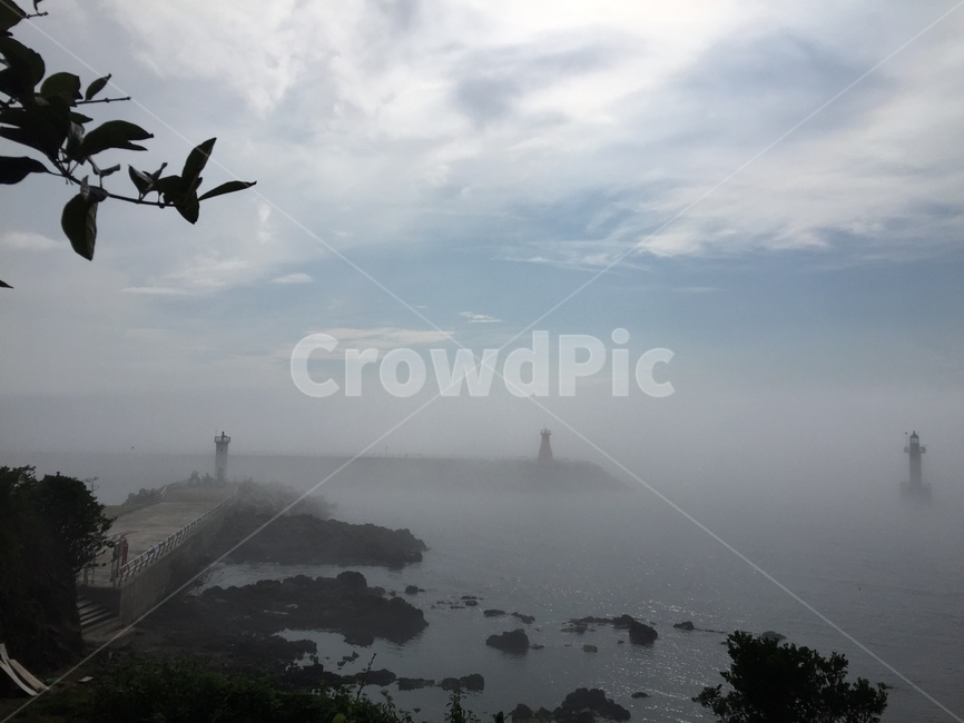 바다,안개,등대,sea,fog