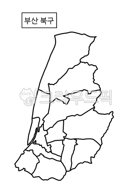 Busan Northern Administrative District,Map of northern Busan,Busan administrative district map,Busan Metropolitan City Administrative District Map,Blank map of Busan northern administrative district,Northern Busan,Busan,busan,Busan map,Busan Northern Baek