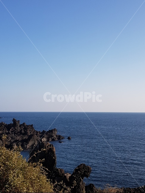 제주도,주상절리,바다,하늘,풍경