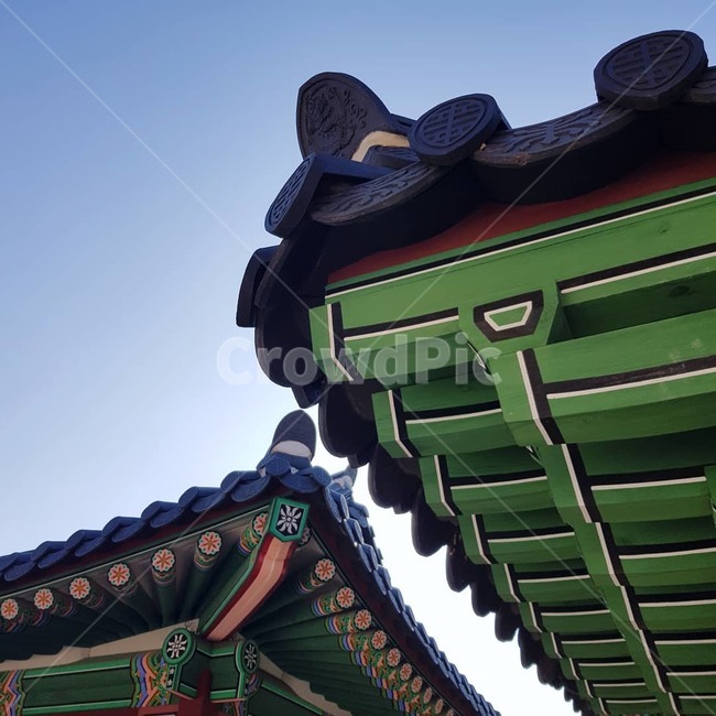 건물,전통가옥,처마,기와,한옥,경복궁,틈새하늘
