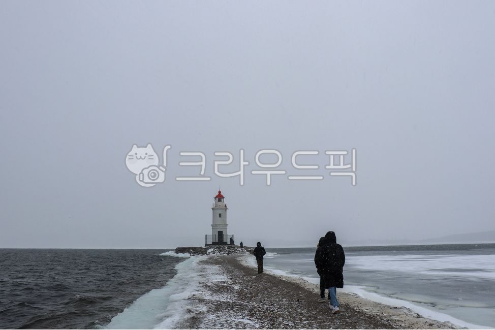 snow,winter,Vladivostok,Lighthouse,ice,sea,Russia