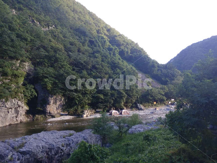 여름,산,계곡,캠핑,산속