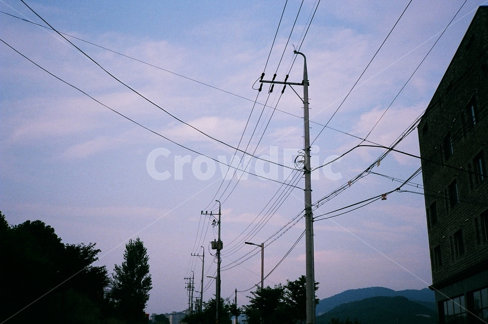 전깃줄,하늘,연보라색하늘,구름,자연,풍경,nature,cloud