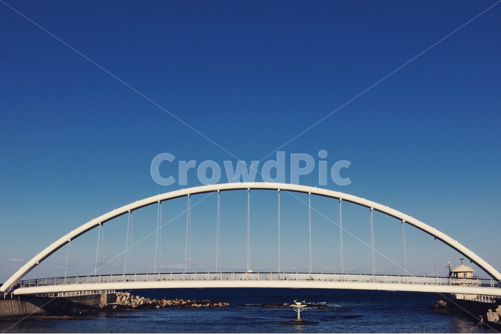 강문해변,경포대,강릉,바다,하늘,다리,자연,풍경,nature,landscape,건축물,건물외관,exterior,building,structure,architecture,construction,건물,bridge,arch bridge,아치교,arch,아치,arched,아치형