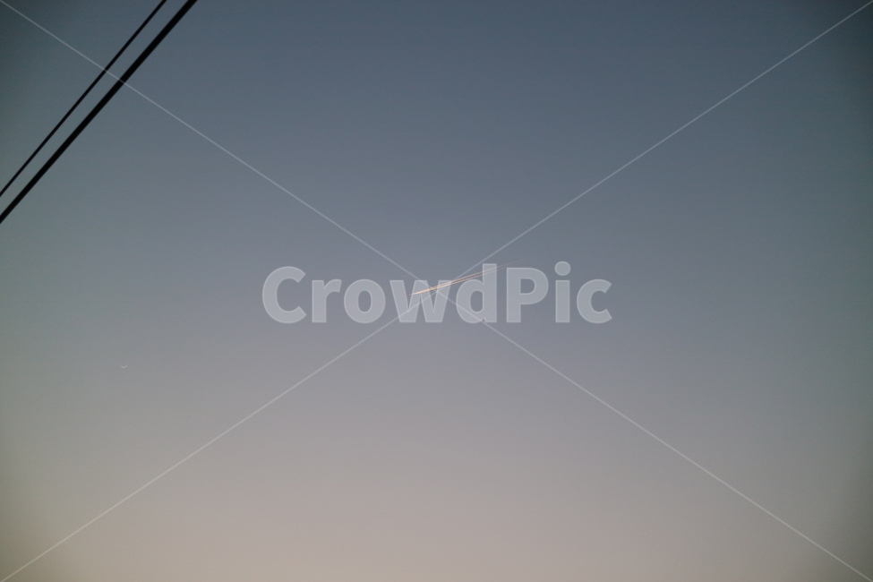 하늘,노을,구름,저녁,달