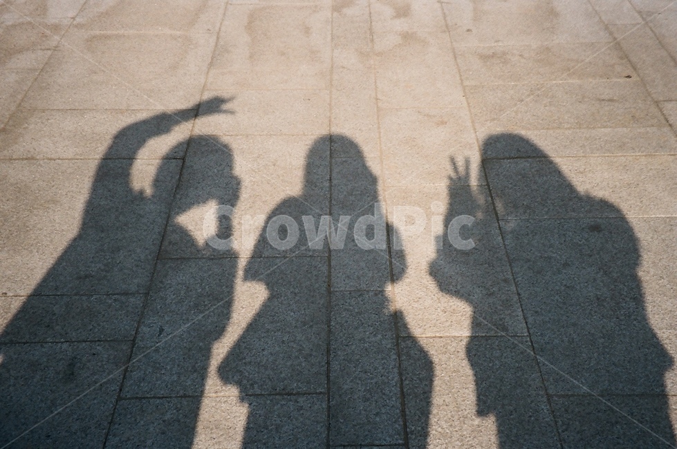 그림자,친구,필름카메라,빈티지,길,셀카