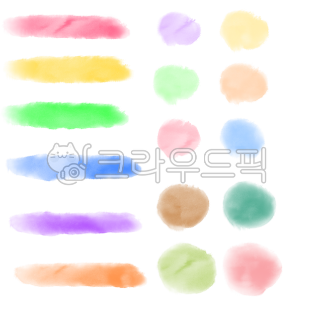 light watercolor,texture,line,Good Note,sticker,paint,highlight,Dakku,underscore,background,light paint,effect,emphasis,smear,Watercolor,circle,Paint bleeding