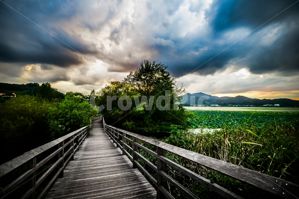 풍경,주남저수지,다리,구름,landscape,reservoir,hdr,웅장함,자연,풍경,nature,landscape,한국자연풍경,한국자연경관,korea nature landscape,building,건물,boardwalk,산책로,bridge