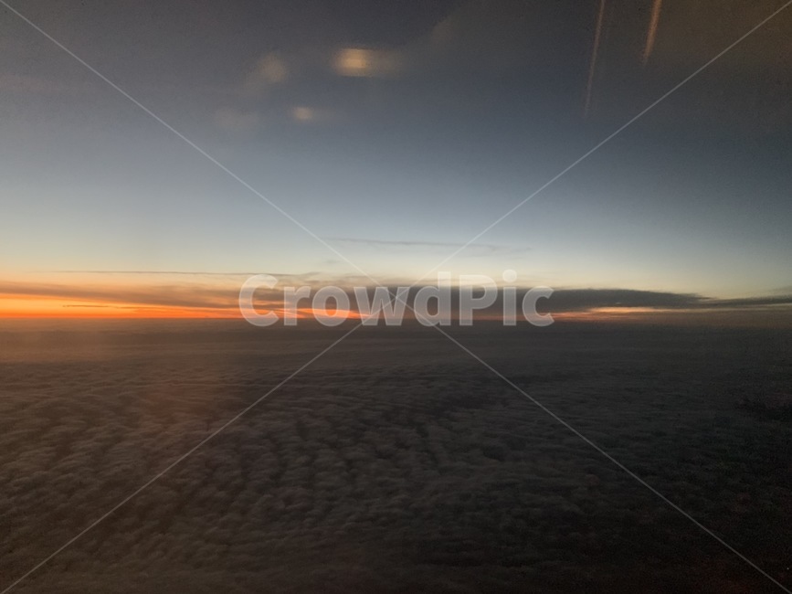 하늘,구름,비행기,풍경,저녁하늘,sky,cloud,자연,풍경,nature,landscape,outdoors,옥외