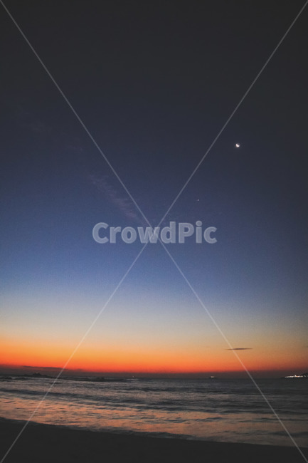 바다,하늘,구름,달,파도,새벽,자연,풍경,nature,landscape,야경,밤,nightscape,night,outdoors,옥외,sky