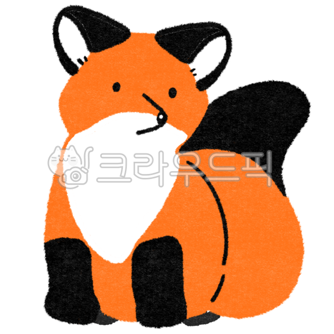 동물자료,어린이집,유치원,동물캐릭터,귀여운여우,여우캐릭터,주황색여우,여우일러스트