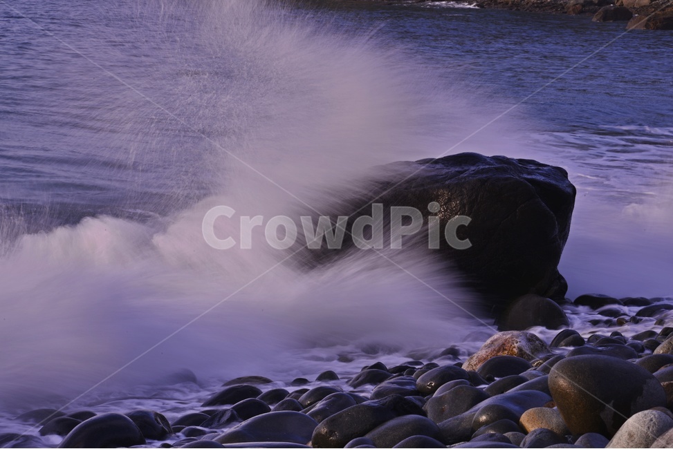 tide,rock,Beach,Goheung,ocean,Mongdol Beach,Mongdol