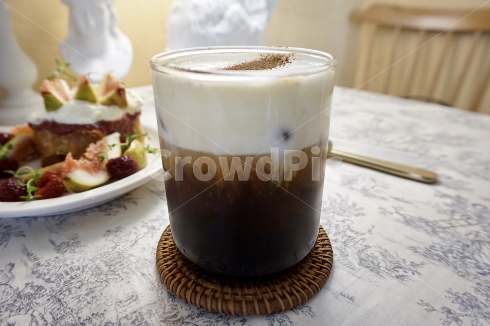 커피,아이슈페너,흰,색,커피색,커피,카페,coffee,cafe