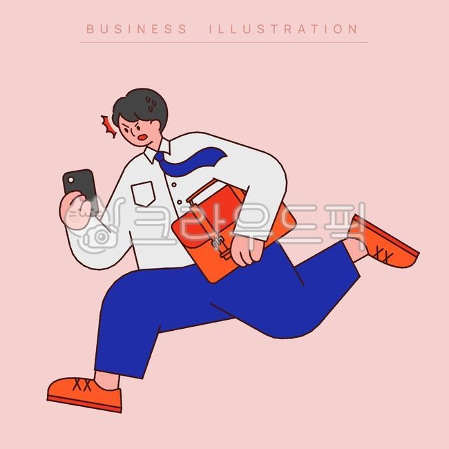 비즈니스,지각,회사원,직장인,핸드폰,회사,카드뉴스,달리기,달리는,뛰는사람,사람,화이트칼라