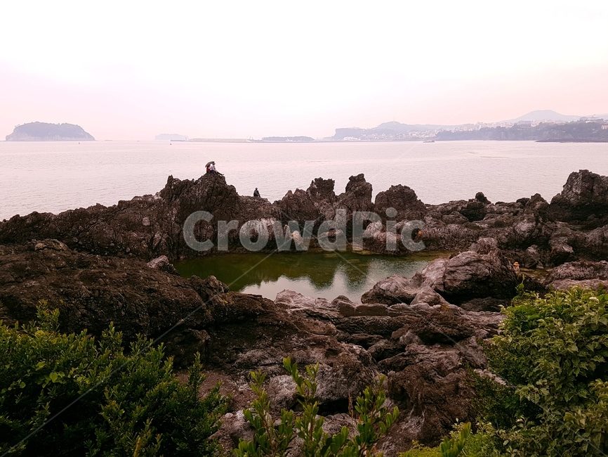 바다,돌,promontory,곶,자연,nature