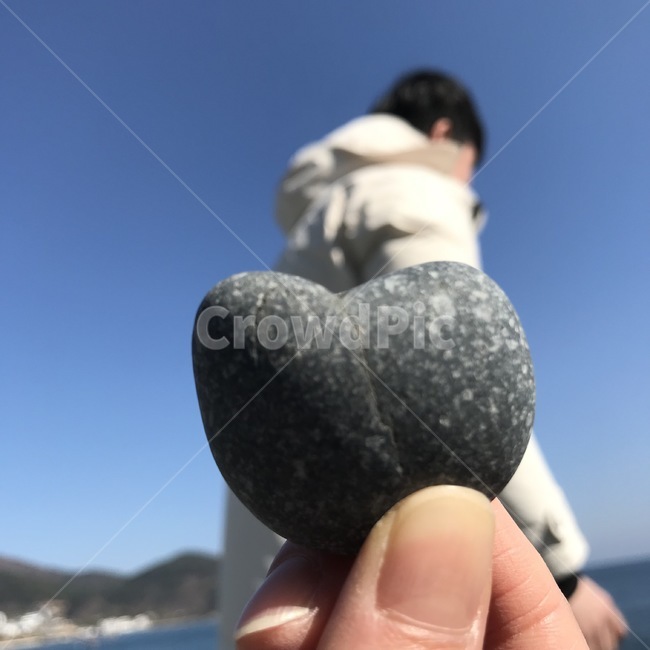 거제도,몽돌,하트,연인,예쁜돌