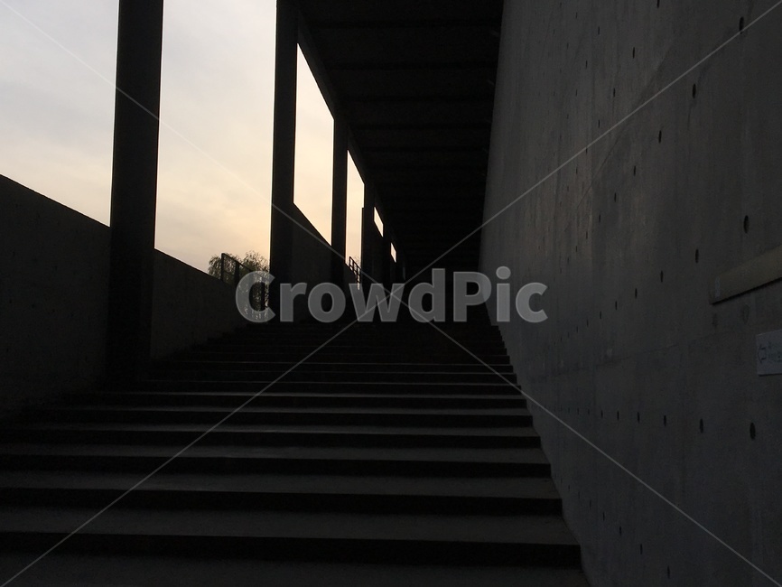 계단,노을,벽,기하학적,하늘,인테리어,실내디자인,interior design