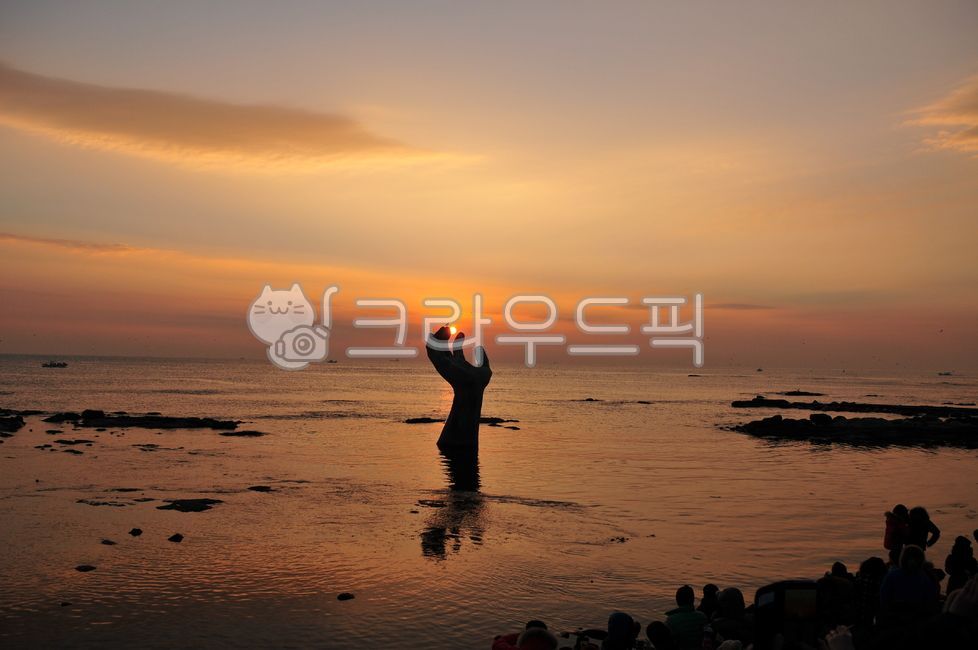 East Sea sunrise,Homigot,silhouette,East coast sunrise,Sunrise