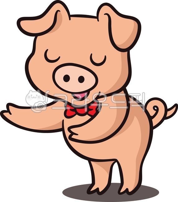 돼지,돼지캐릭터,돼지일러스트,돼지그림,돼지고기,삼겹살,돼지갈비,족발,보쌈,식당캐릭터,식당,인사,안내,돼지인사,어서오세요,인사하는캐릭터