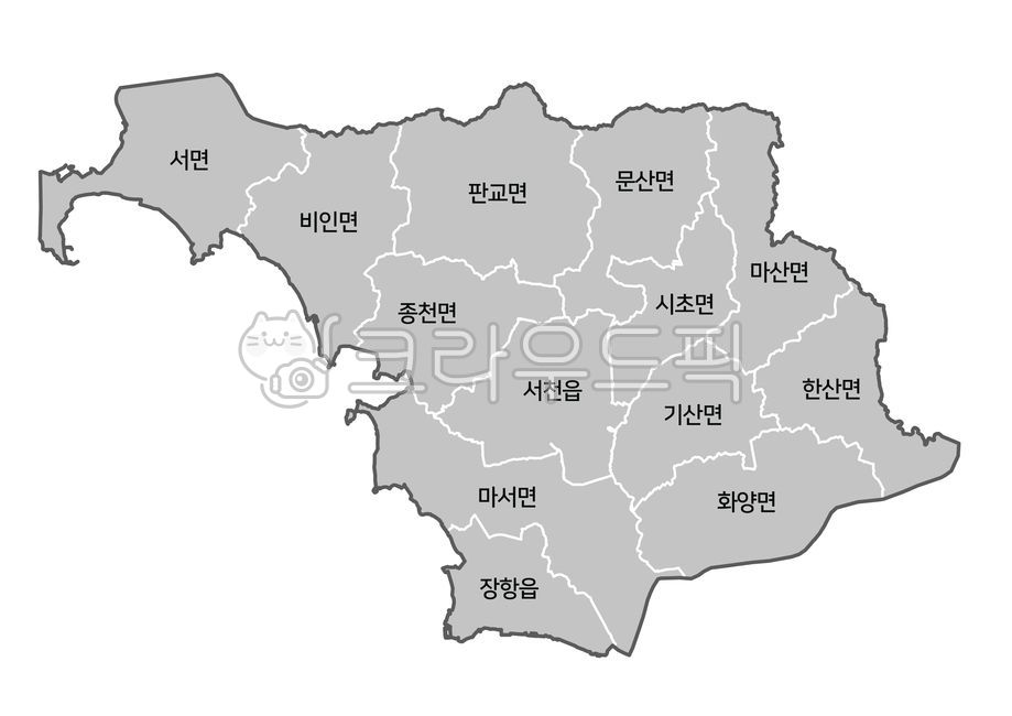 서천군행정지도,서천군,충남서천군,충청남도행정지도,서천,한국지도,지도,행정지도