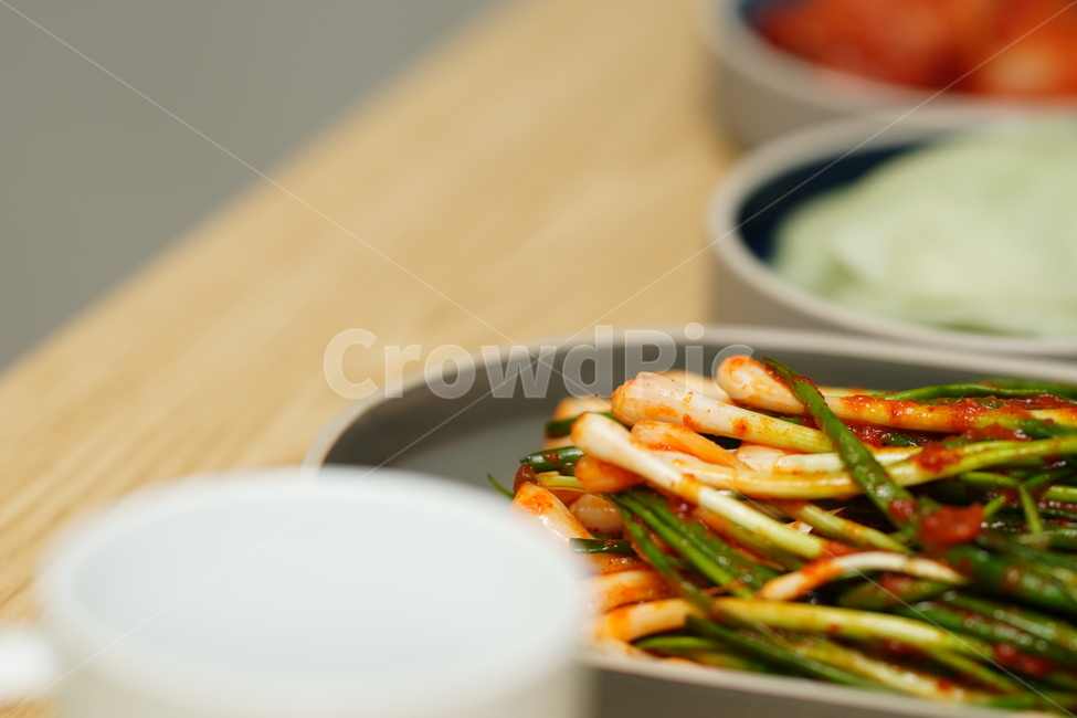 파김치,파,김치,음식,채소,한식,반찬,먹거리,푸드,집밥,식사