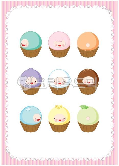 pistachio,tatrte,Mint,strawberry,illustraion,cream,character,Choco,tart,illustration,melon,MochiMochi,vanilla