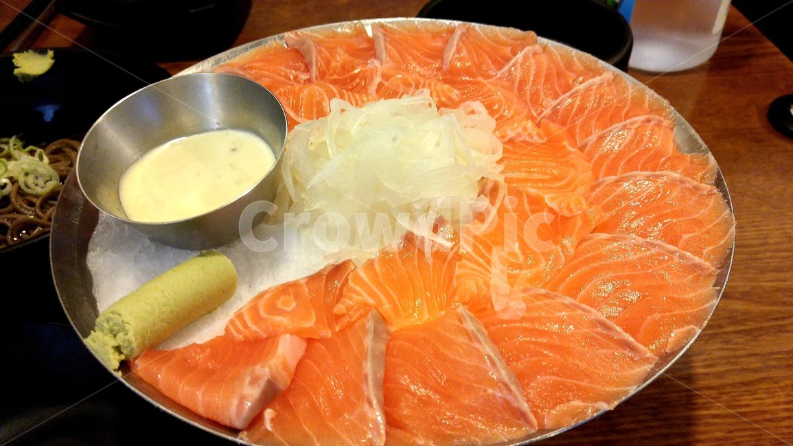 연어,회,음식,와사비,식당