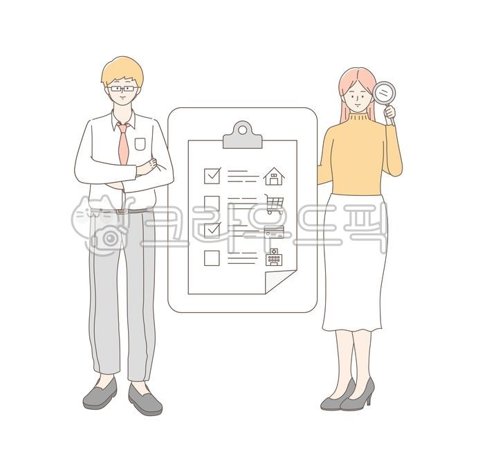 비즈니스,비지니스,회사,동료,회사동료,캐릭터,라인,일러스트,그래픽,연말정산,업무,line,illustration,graphic,business,character,여자,남자,사람,woman,man,people,넥타이,셔츠,necktie,shirt,회사원,아이콘,icon,소득공제,13월,계산,메모,memo,돋보기,팔짱,체크,check,shopping,안경,쇼핑,구매,커플,couple,라인일러스트,그룹,벡터,vector,company,마케팅,marketing