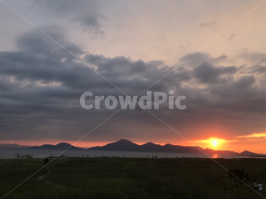 해질녘,노을,감성,하늘,바다,자연,풍경,nature,landscape,사람들,대중,군중,other people,crowd,outdoors,옥외,sky