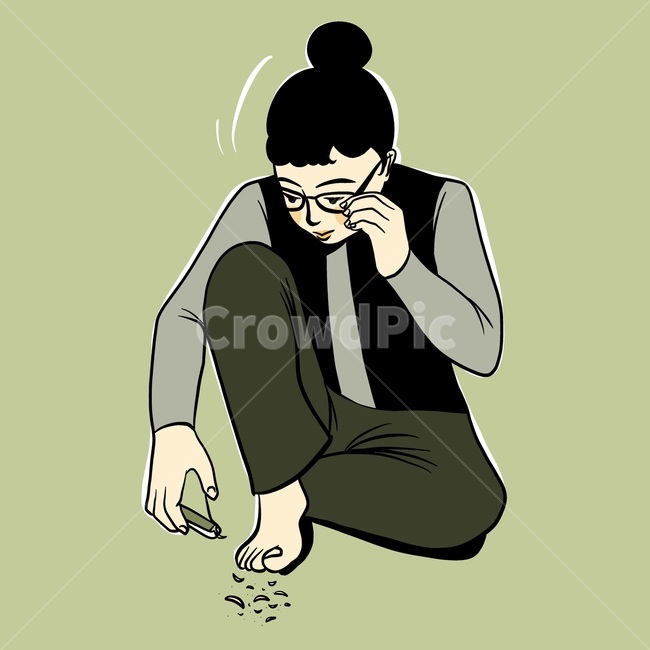 손톱,발톱,여성,어머니,발톱깍는여자,여자,안경쓴여자,발톱깍기