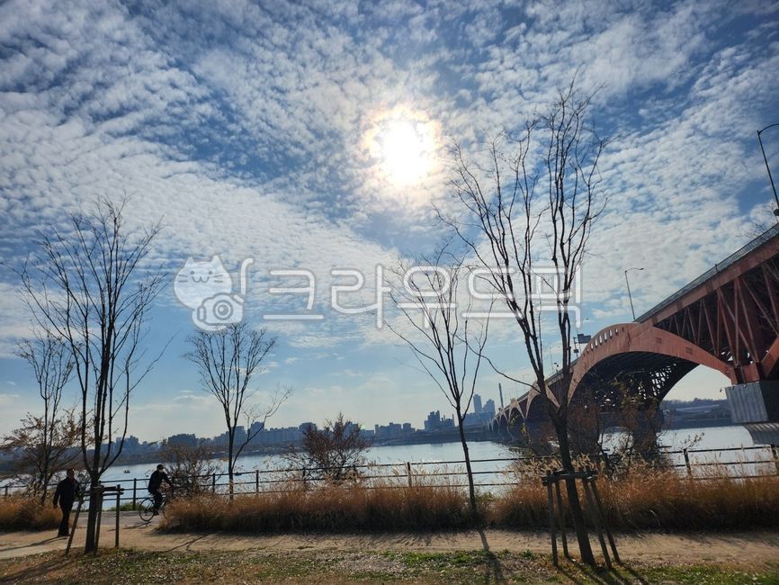 sky,healing,Seongsan Bridge,autumn,Han River,Sky of Autumn