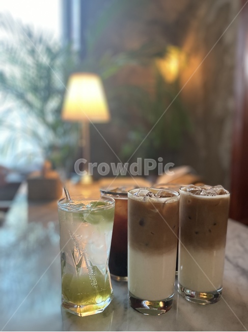 마실것,drink,청포도에이드,연유라떼,latte,ade