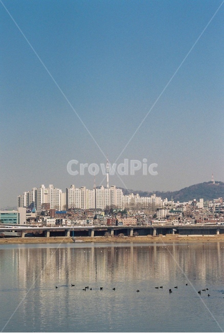 남산타워,한강,필름사진,photo,반포,남산,다리,서울,도시,풍경,city,landscape,한국도시풍경,한국도시경관,korea cityscape