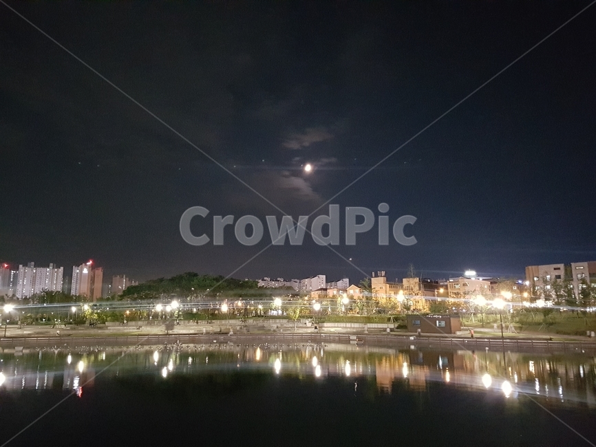 야경,밤,김포,공원,달,nature,city,park,night,lake