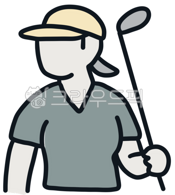 Golf,golf stickers,sports,golf icons,hobbies,hobbies,hand-drawn,simple,line drawing,golf line drawing,golfer,female athlete,female golfer