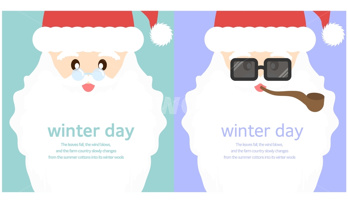 산타,산타클로스,수염,털모자,선글라스,담배,겨울,플랫디자인,일러스트,겨울,계절,winter,season,메리크리스마스,성탄절,merry christmas,그래픽,일러스트레이션,graphic,illustration