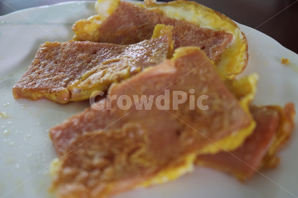 음식,전,부침,햄전,햄부침개,스팸,계란,food
