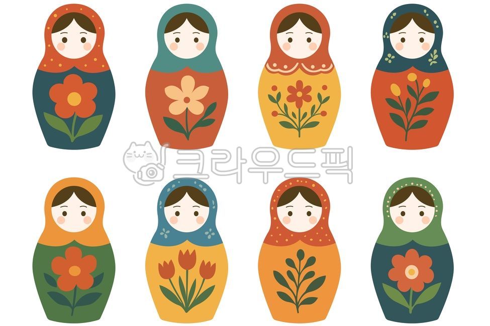 마트료시카,러시아전통인형,마트료시카인형,matryoshka,matryoshkadoll,러시아인형,russiandoll,소품인형,목각인형,nestingdoll,러시아전통,인형일러스트,장난감인형,전통장난감,전통인형