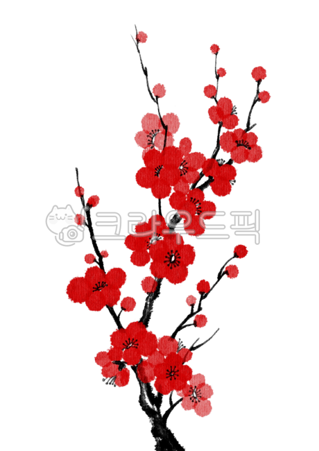 매화,사군자,전통그림,한국화,매화그림,수묵담채화,동양화,전통붓그림,미니멀디자인,부드러운먹색,꽃가지,흰매화,봄꽃,손그림느낌,아시아그림,시적인꽃,자연일러스트,은은한질감,우아한꽃,문화상징,고요한구성,장식요소,차분한분위기