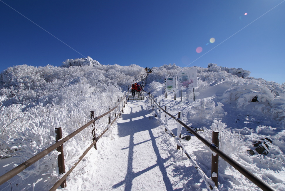 덕유산,무주,설경,풍경,눈,겨울,계절,winter,season,자연,풍경,nature,landscape,한국자연풍경,한국자연경관,korea nature landscape,outdoors,옥외,mountain,산,banister,난간,handrail,ice,빙,snow