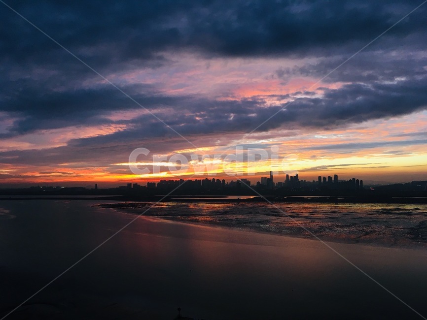 하늘,석양,저녁노을,바다,서해바다,구름,붉은노을,저녁,sky,redsky,황혼,nature,자연,붉은하늘,일몰