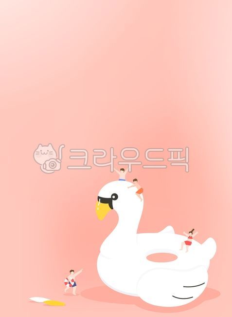 mini,Character,surfing,cool,swan tube,summer,summer background,minimalism,character,tube,Daul,background,person,duck tube,season,minimalist,illustration,gradation,man,female,board